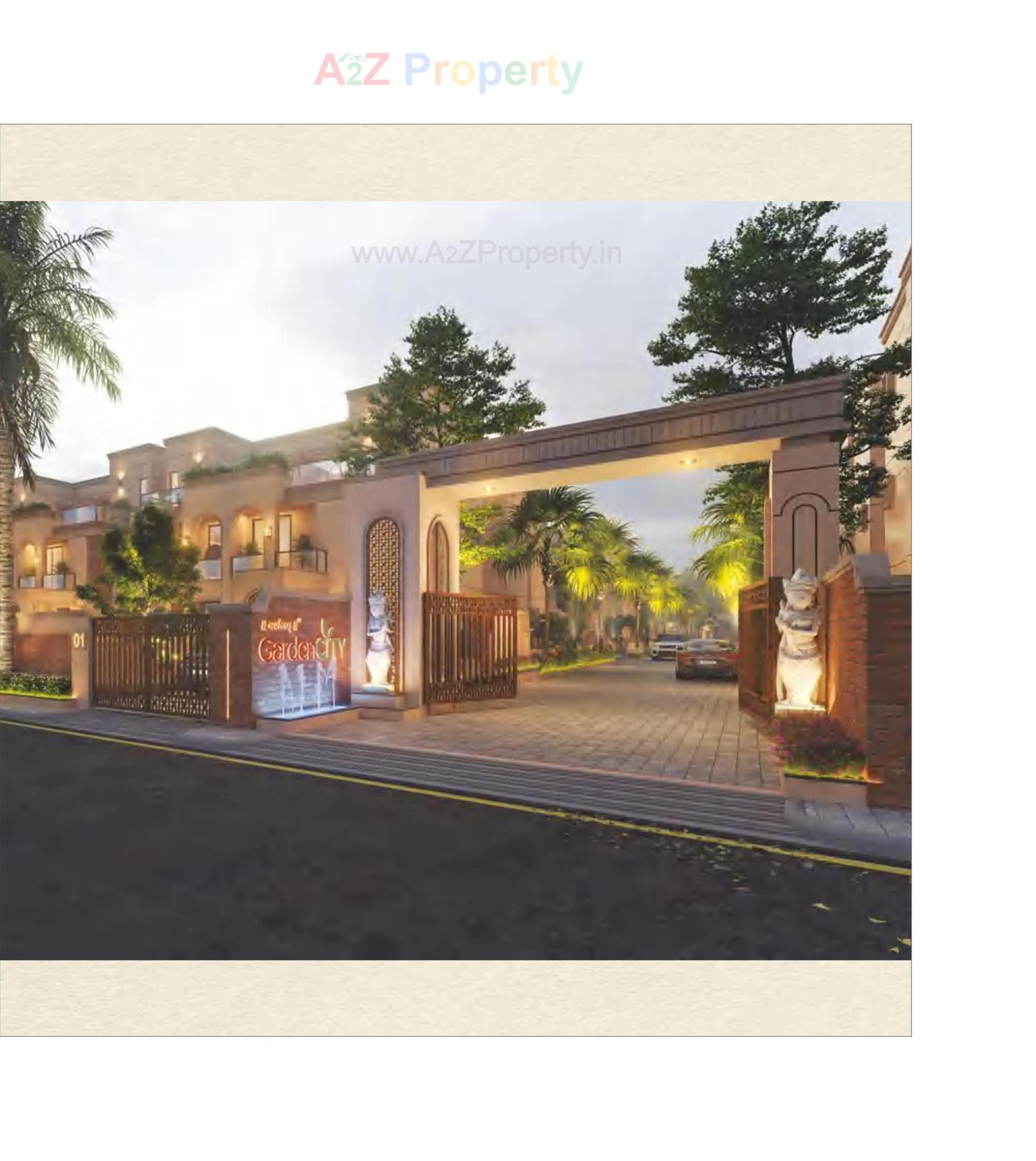 3D Elevation of real estate project Darshanam Garden City located at Maneja, Vadodara, Gujarat