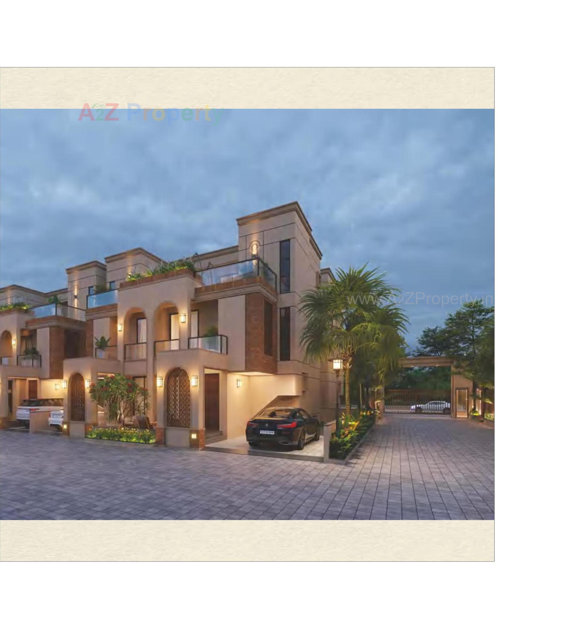 3D Elevation of real estate project Darshanam Garden City located at Maneja, Vadodara, Gujarat