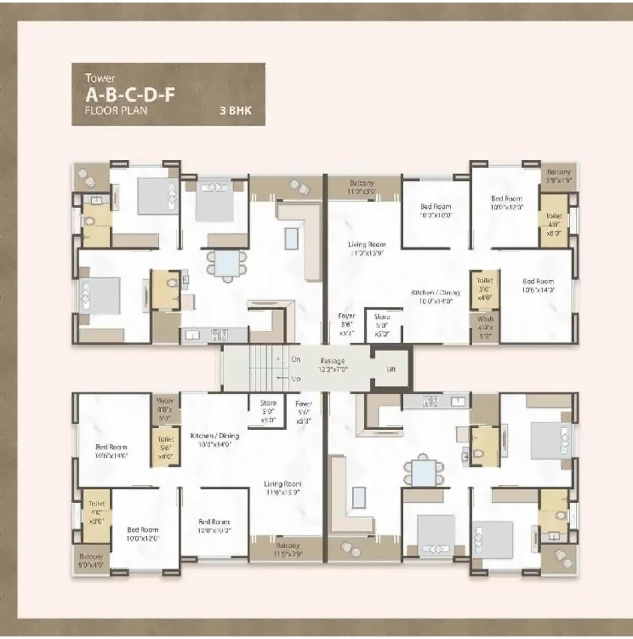 Layout of real estate project Darshanam Highview located at Sayajipura, Vadodara, Gujarat