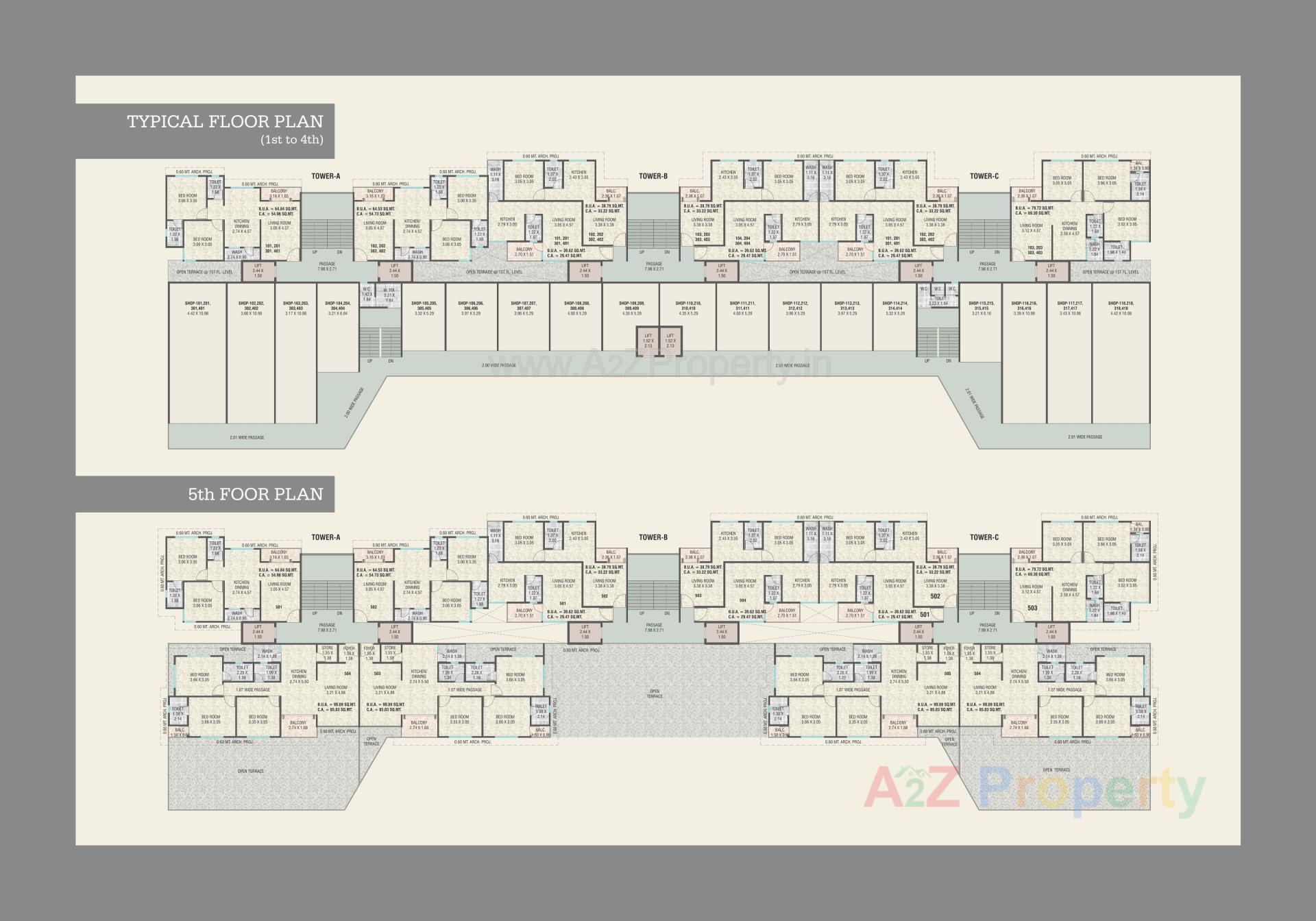 Layout of real estate project Darshanam Hyde Park located at Manjalpur, Vadodara, Gujarat