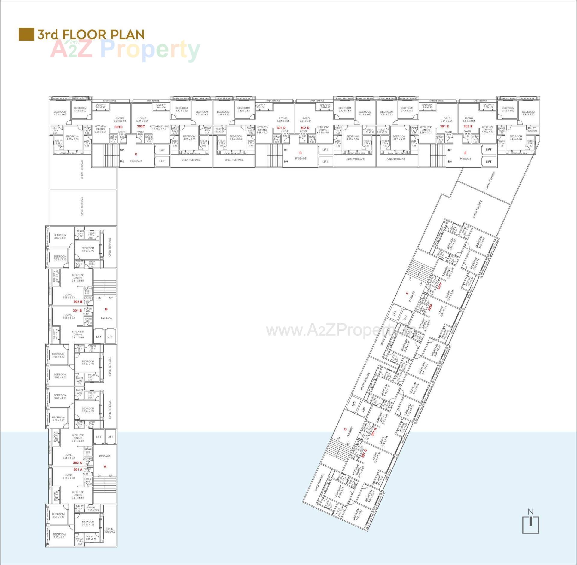 Layout of real estate project Darshanam King Square located at Gorva--ankodiya, Vadodara, Gujarat