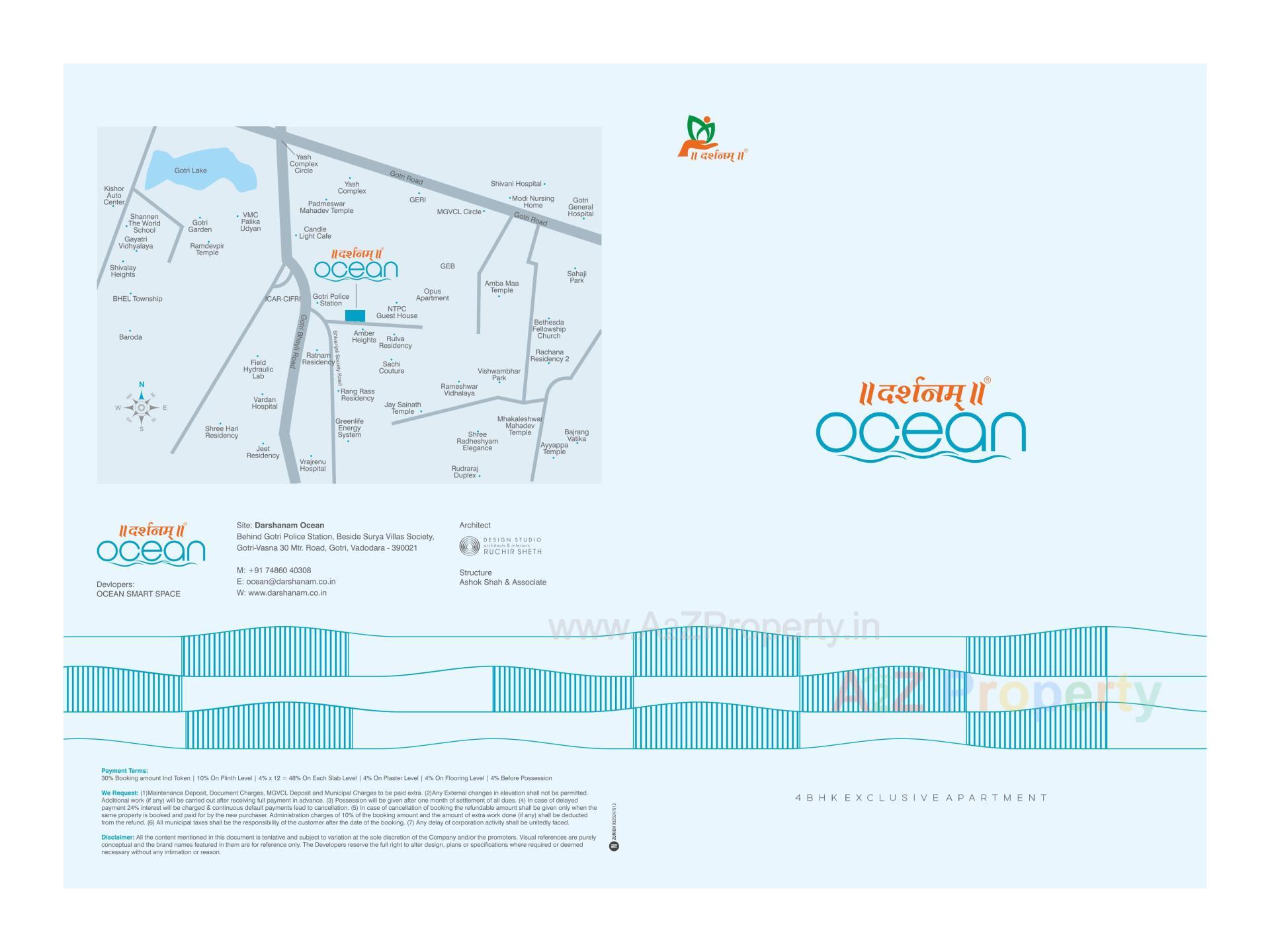  of real estate project Darshanam Ocean located at Gotri, Vadodara, Gujarat