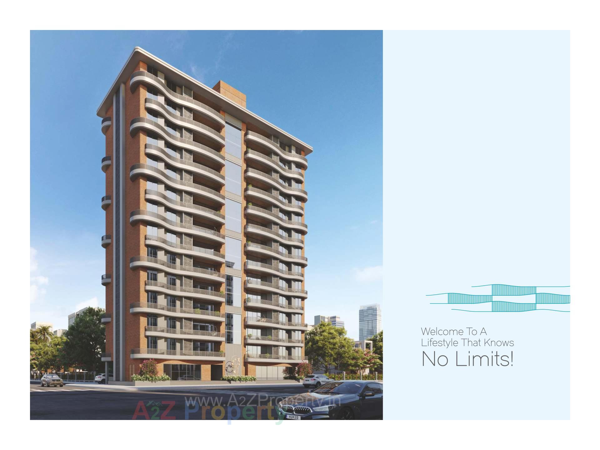 3D Elevation of real estate project Darshanam Ocean located at Gotri, Vadodara, Gujarat