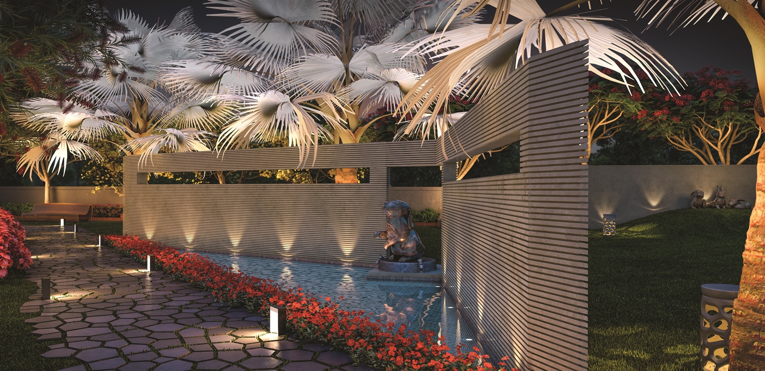 3D Elevation of real estate project Darshanam Pearl located at Tarsali, Vadodara, Gujarat