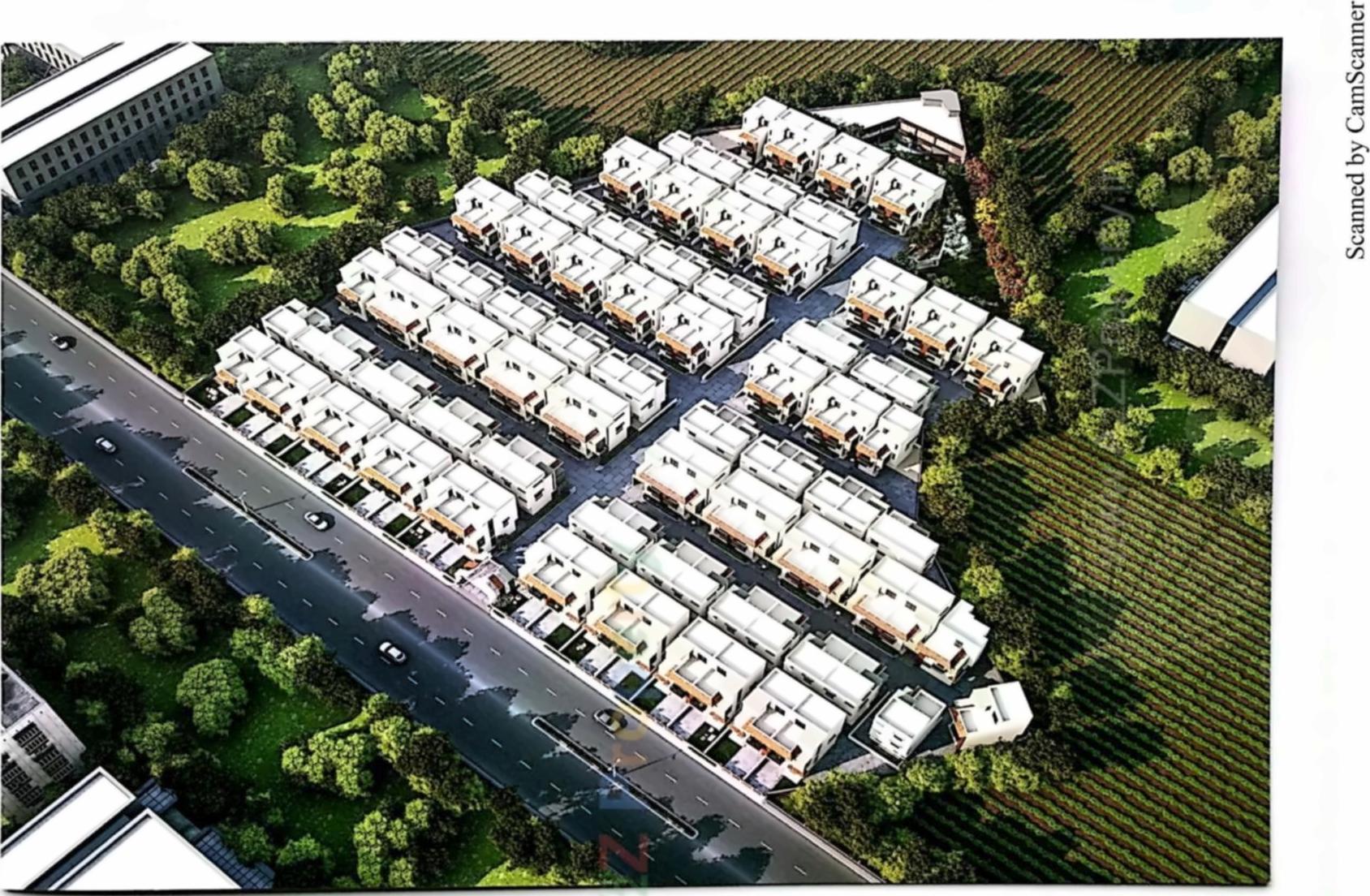 3D Elevation of real estate project Darshanam Pearl located at Tarsali, Vadodara, Gujarat