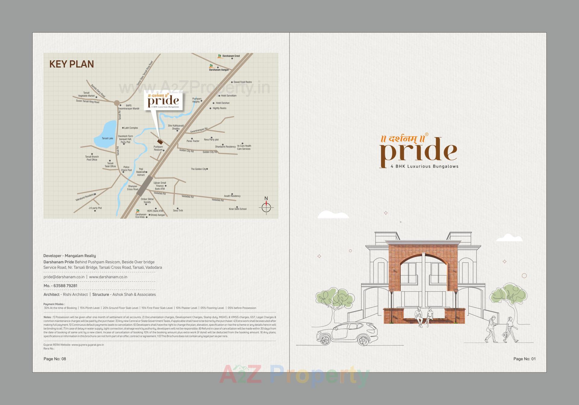  of real estate project Darshanam Pride located at Tarsali, Vadodara, Gujarat