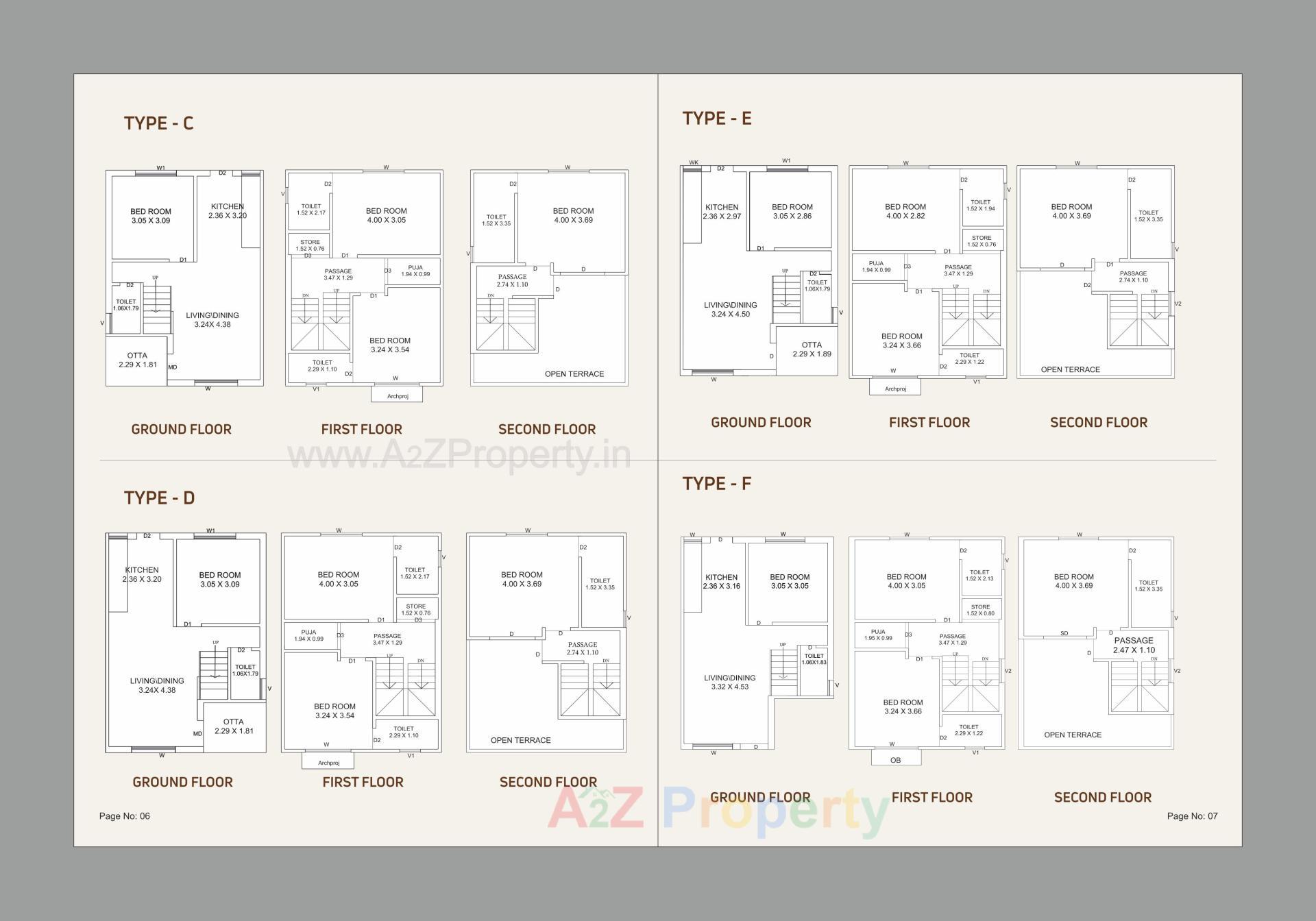 Layout of real estate project Darshanam Pride located at Tarsali, Vadodara, Gujarat