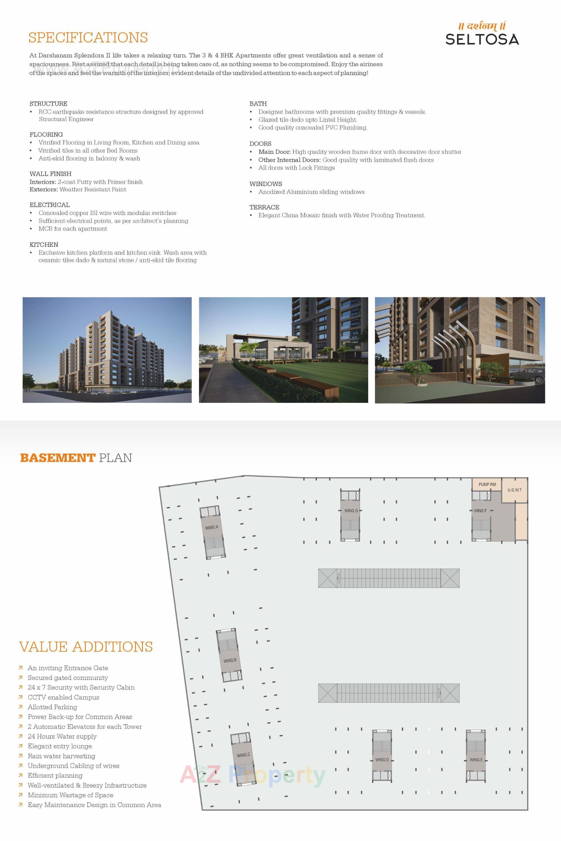  of real estate project Darshanam Seltosa located at Sevasi, Vadodara, Gujarat