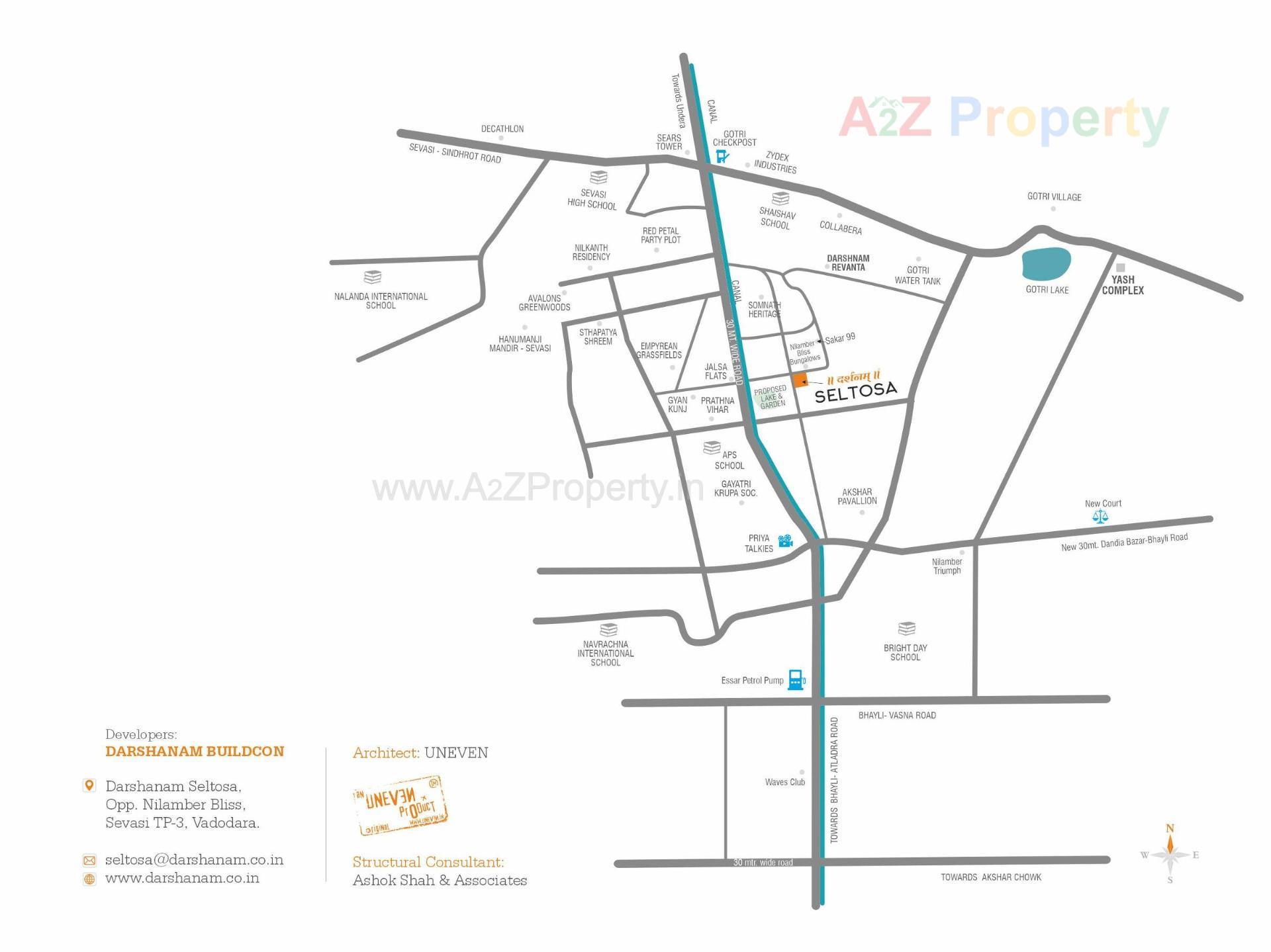  of real estate project Darshanam Seltosa located at Sevasi, Vadodara, Gujarat