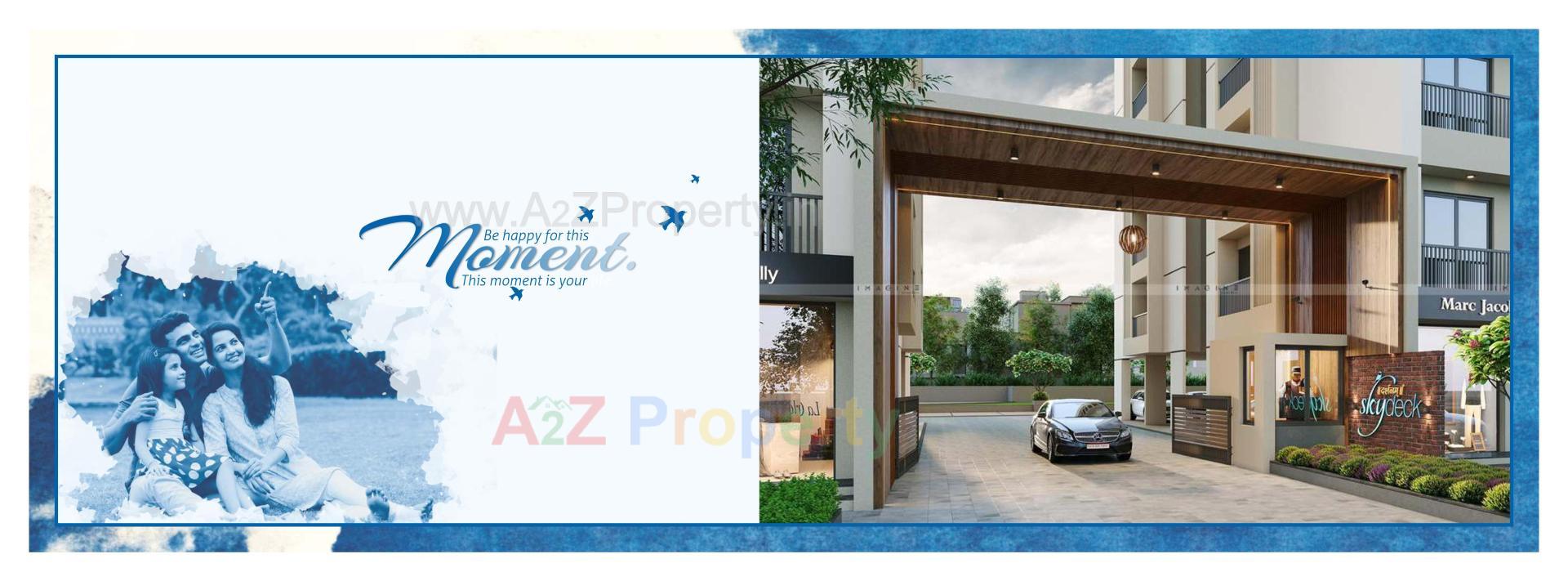 3D Elevation of real estate project Darshanam Skydeck located at Gorwa, Vadodara, Gujarat