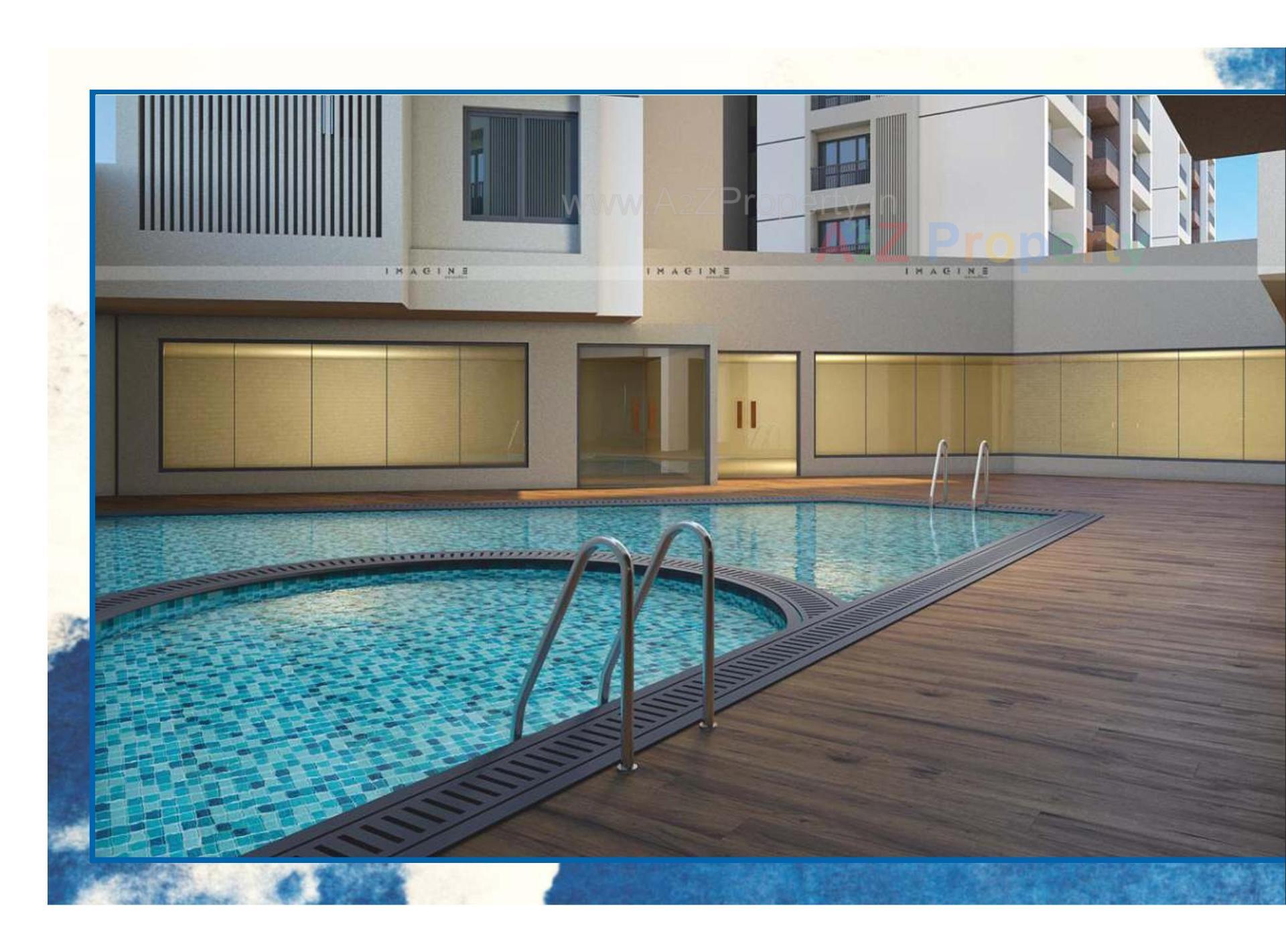 3D Elevation of real estate project Darshanam Skydeck located at Gorwa, Vadodara, Gujarat