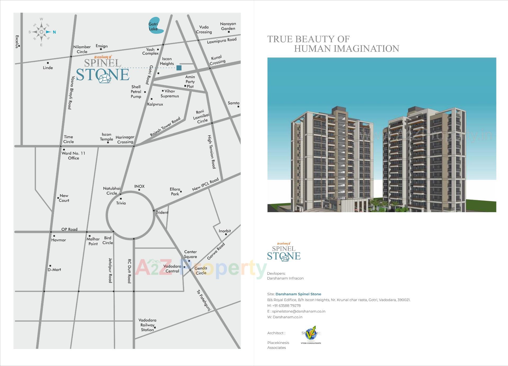  of real estate project Darshanam Spinel Stone located at Gotri, Vadodara, Gujarat