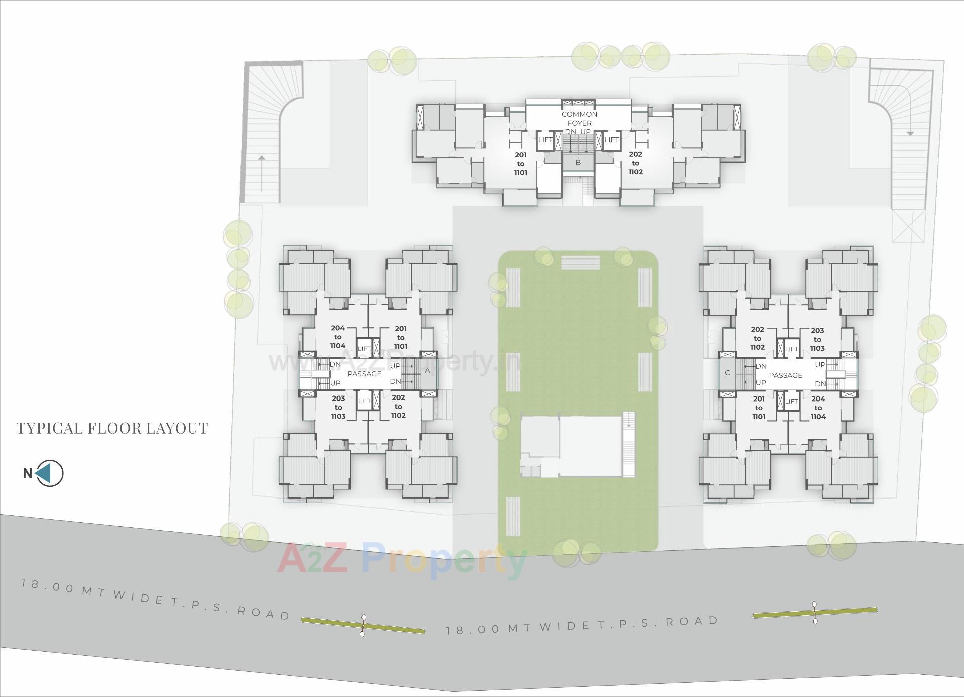 Layout of real estate project Darshanam Spinel Stone located at Gotri, Vadodara, Gujarat