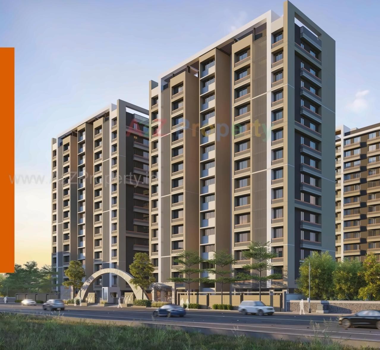 3D Elevation of real estate project Darshanam Splendora Ii located at Bhayli, Vadodara, Gujarat