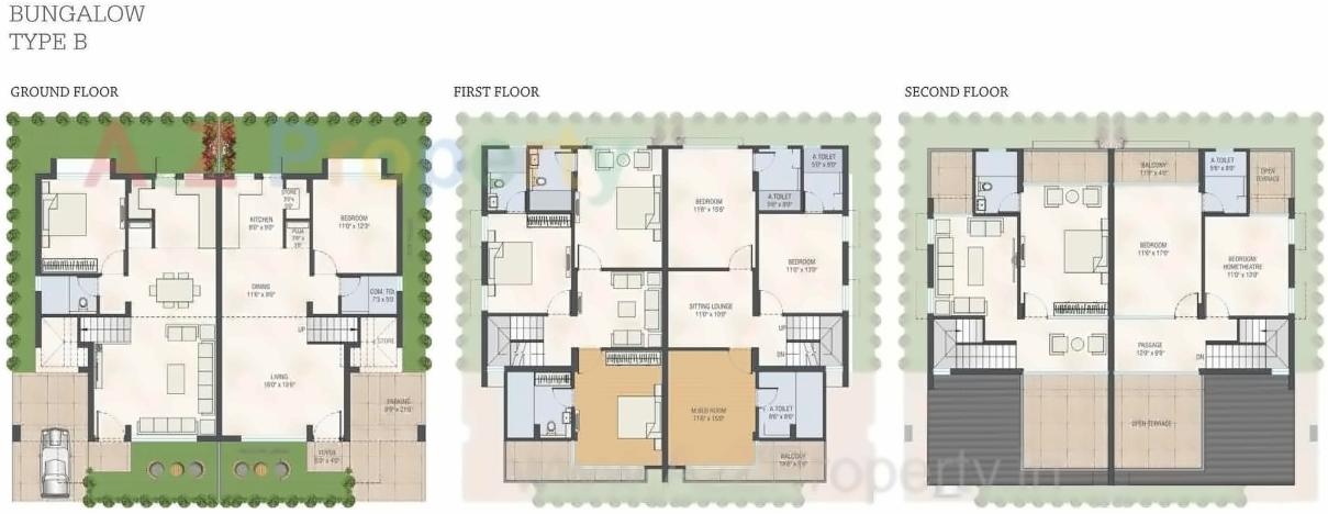 Layout of real estate project Darshanam Splendora located at Bhayli, Vadodara, Gujarat