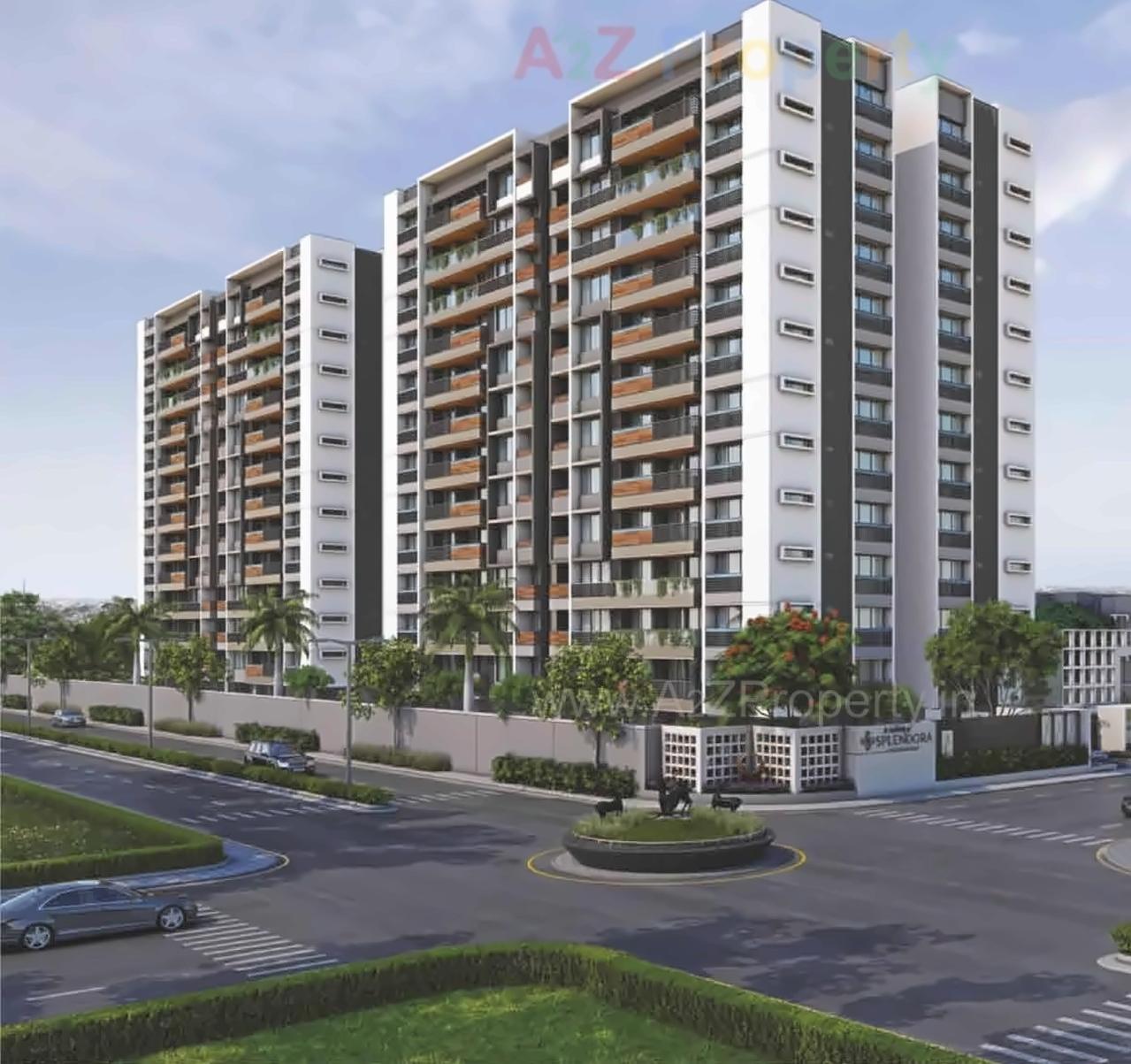 3D Elevation of real estate project Darshanam Splendora located at Bhayli, Vadodara, Gujarat