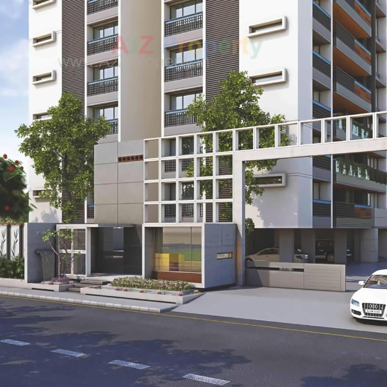 3D Elevation of real estate project Darshanam Splendora located at Bhayli, Vadodara, Gujarat