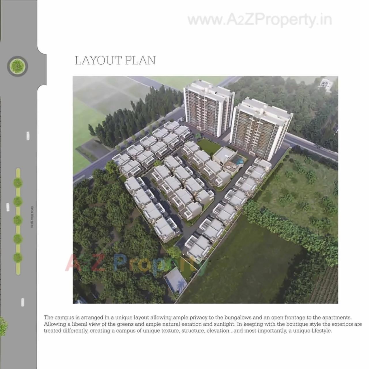 Layout of real estate project Darshanam Splendora located at Bhayli, Vadodara, Gujarat