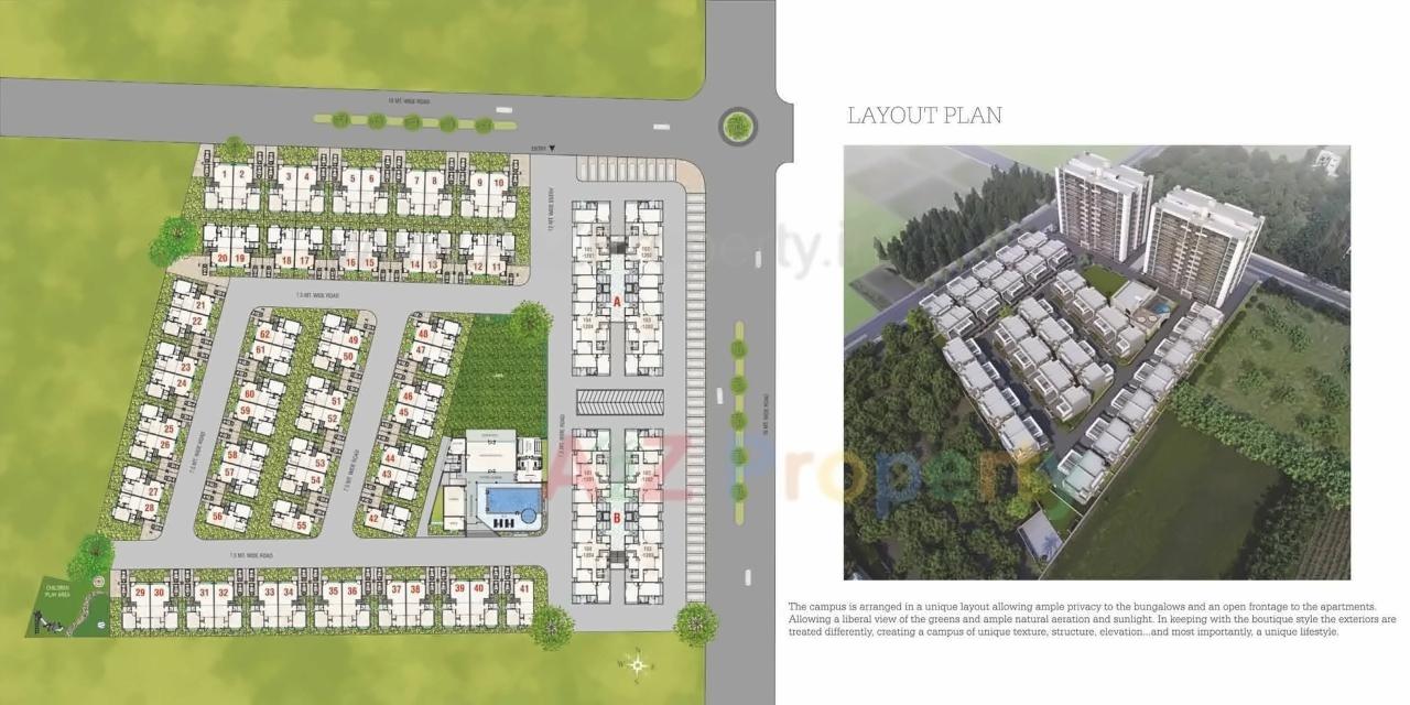 Layout of real estate project Darshanam Splendora located at Bhayli, Vadodara, Gujarat