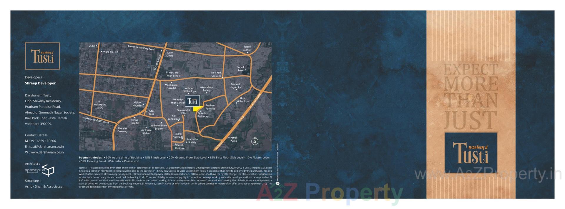  of real estate project Darshanam Tusti located at Vadodara, Vadodara, Gujarat