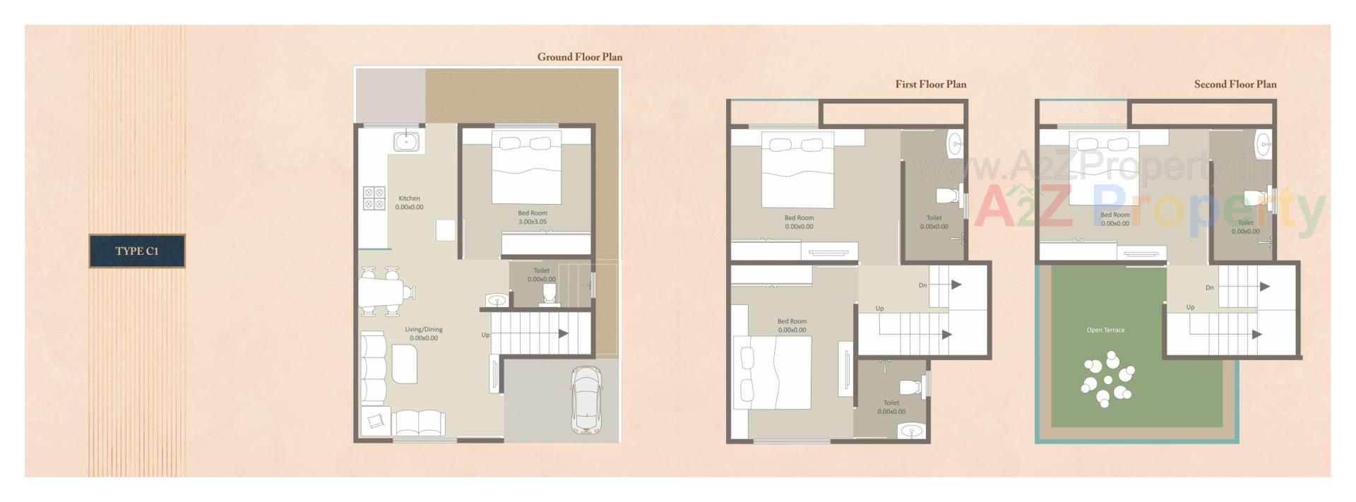 Layout of real estate project Darshanam Tusti located at Vadodara, Vadodara, Gujarat