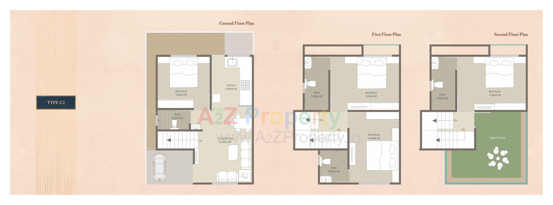 Layout of real estate project Darshanam Tusti located at Vadodara, Vadodara, Gujarat