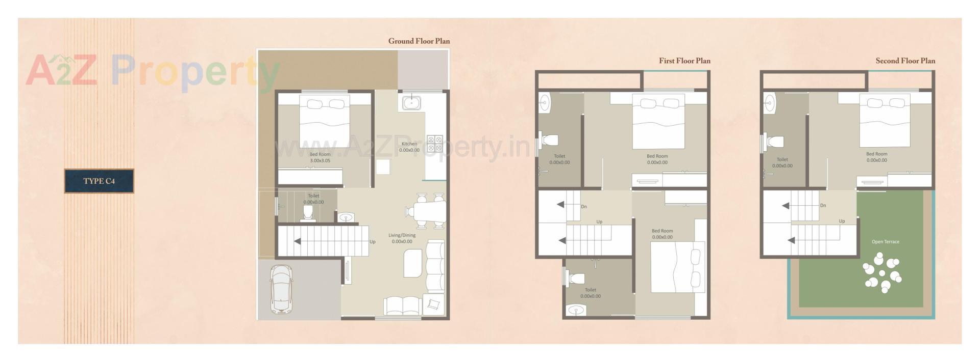 Layout of real estate project Darshanam Tusti located at Vadodara, Vadodara, Gujarat