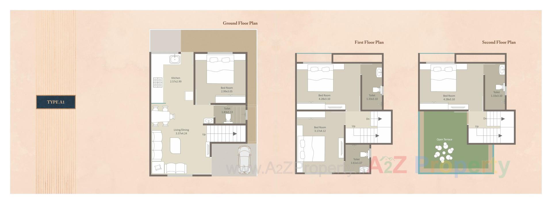 Layout of real estate project Darshanam Tusti located at Vadodara, Vadodara, Gujarat