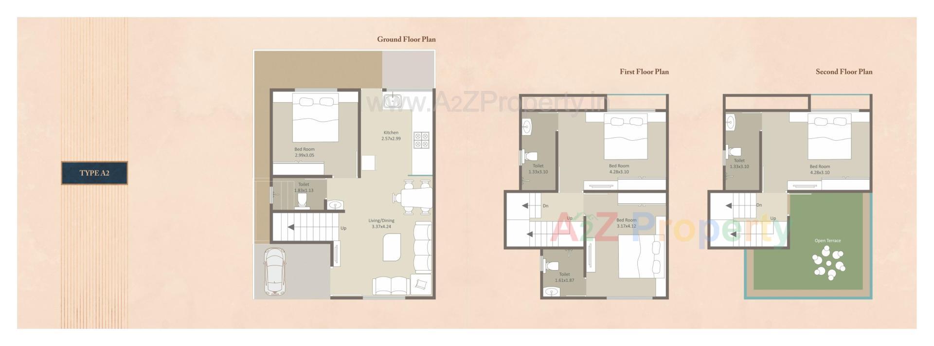 Layout of real estate project Darshanam Tusti located at Vadodara, Vadodara, Gujarat
