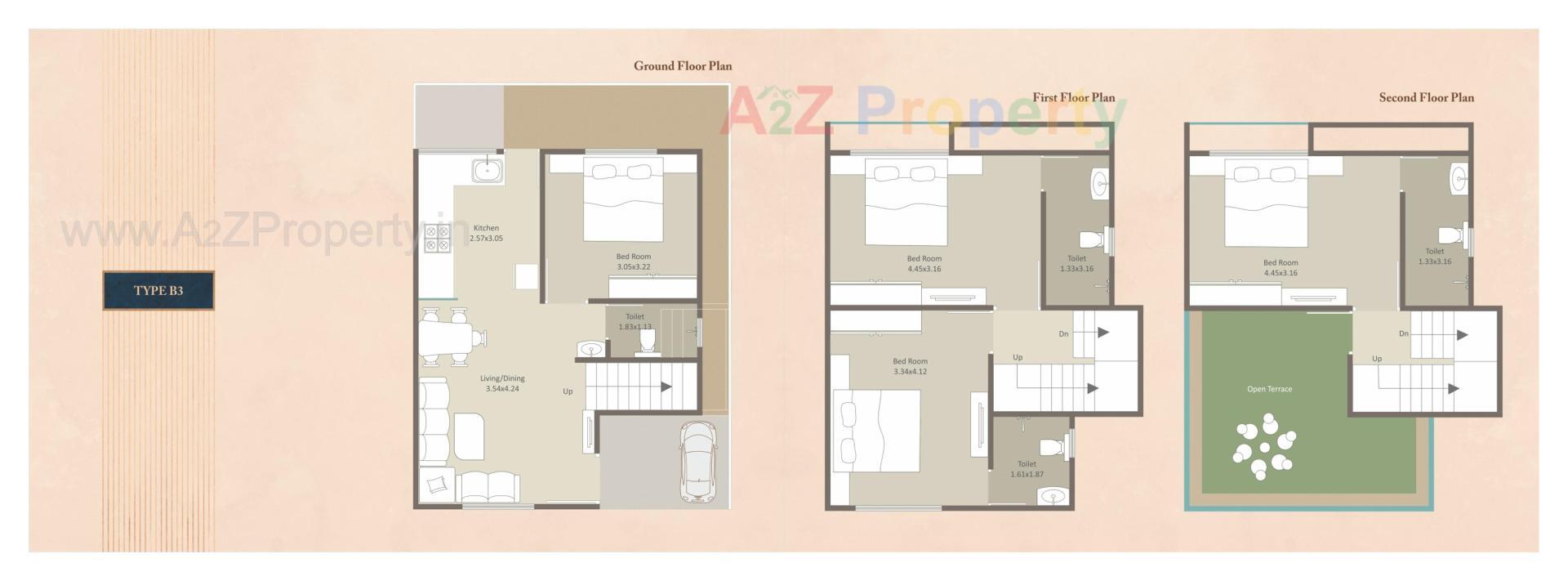 Layout of real estate project Darshanam Tusti located at Vadodara, Vadodara, Gujarat