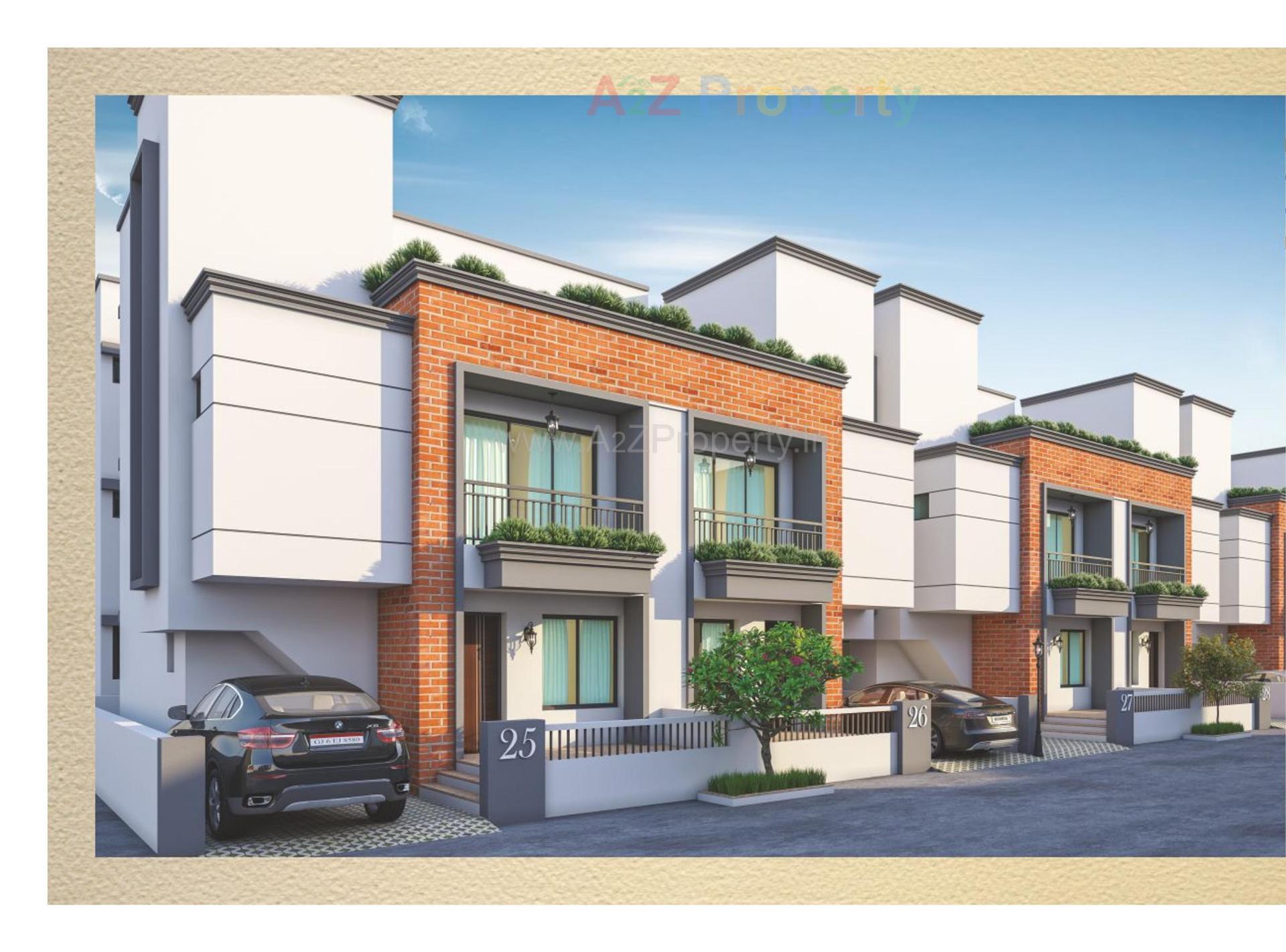 3D Elevation of real estate project Darshanam Vananta located at Vadodara, Vadodara, Gujarat