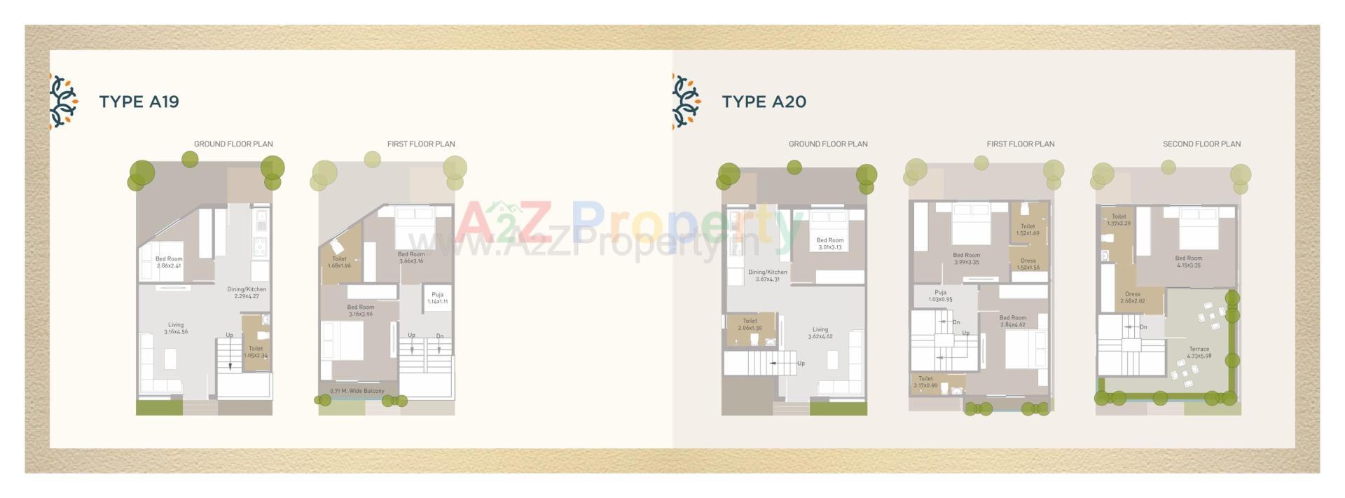 Layout of real estate project Darshanam Vananta located at Vadodara, Vadodara, Gujarat