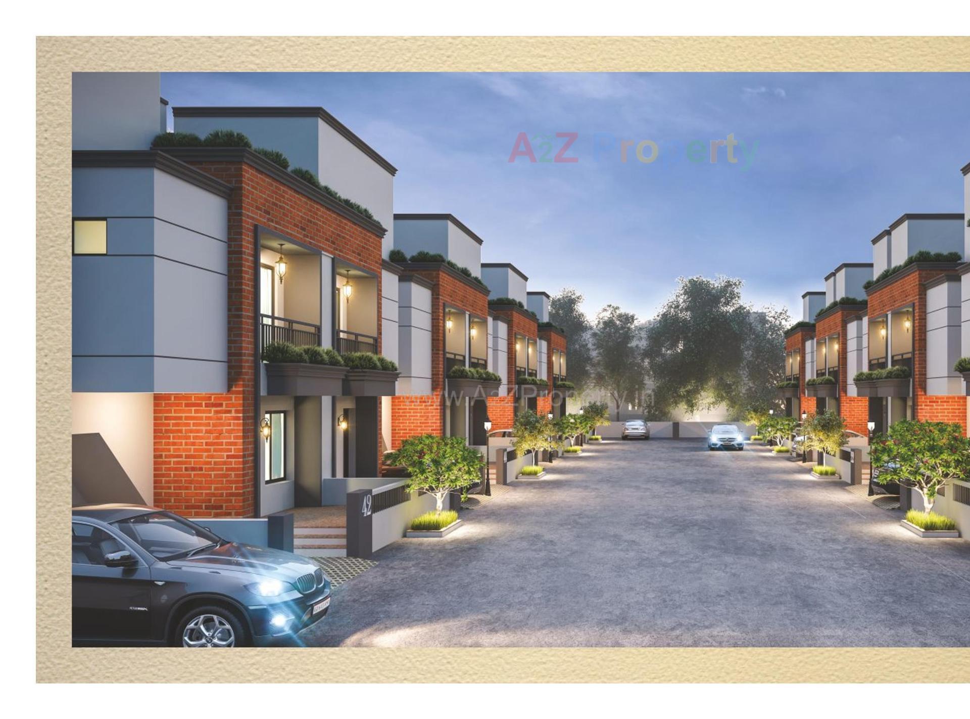 3D Elevation of real estate project Darshanam Vananta located at Vadodara, Vadodara, Gujarat