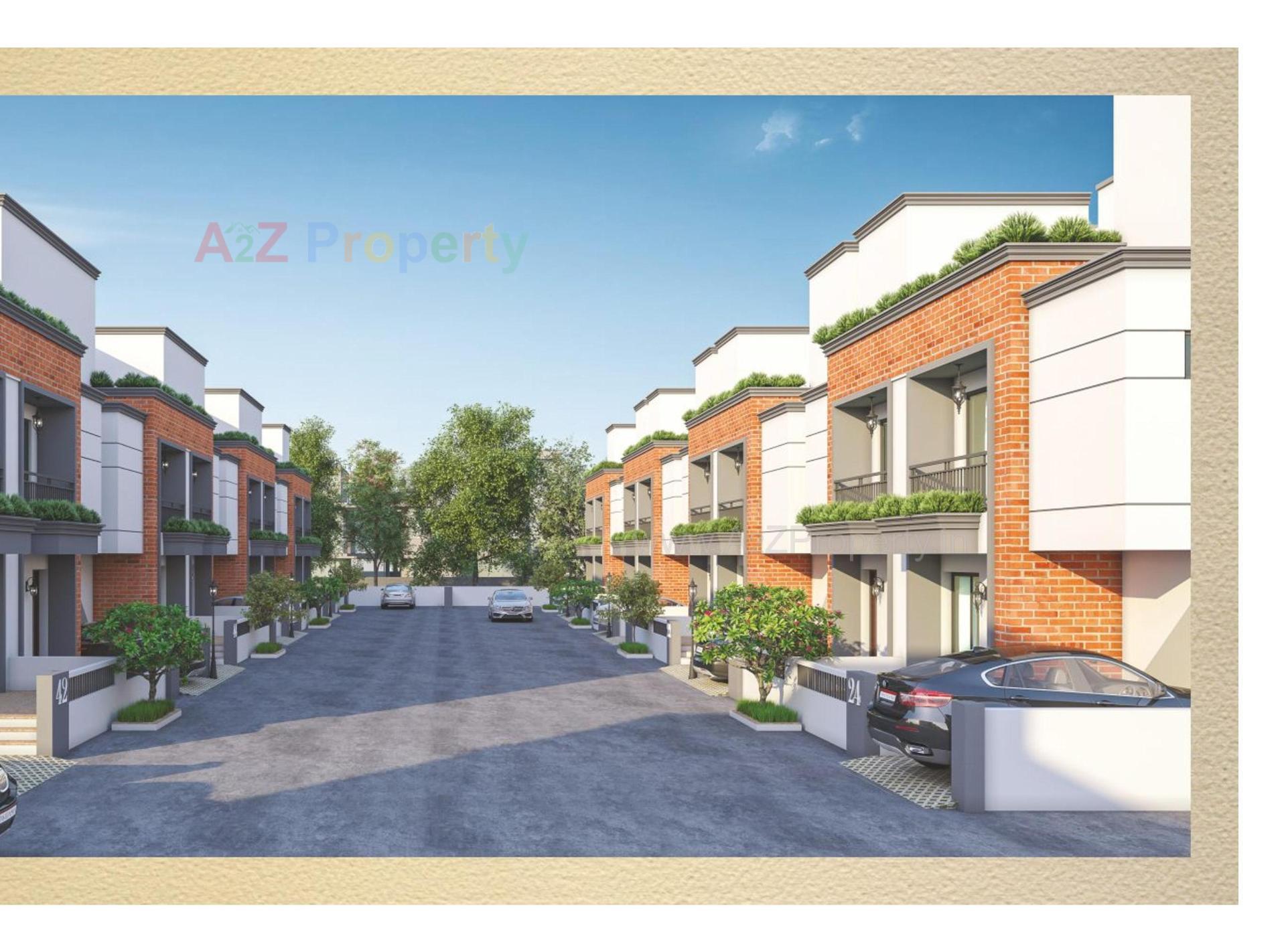 3D Elevation of real estate project Darshanam Vananta located at Vadodara, Vadodara, Gujarat