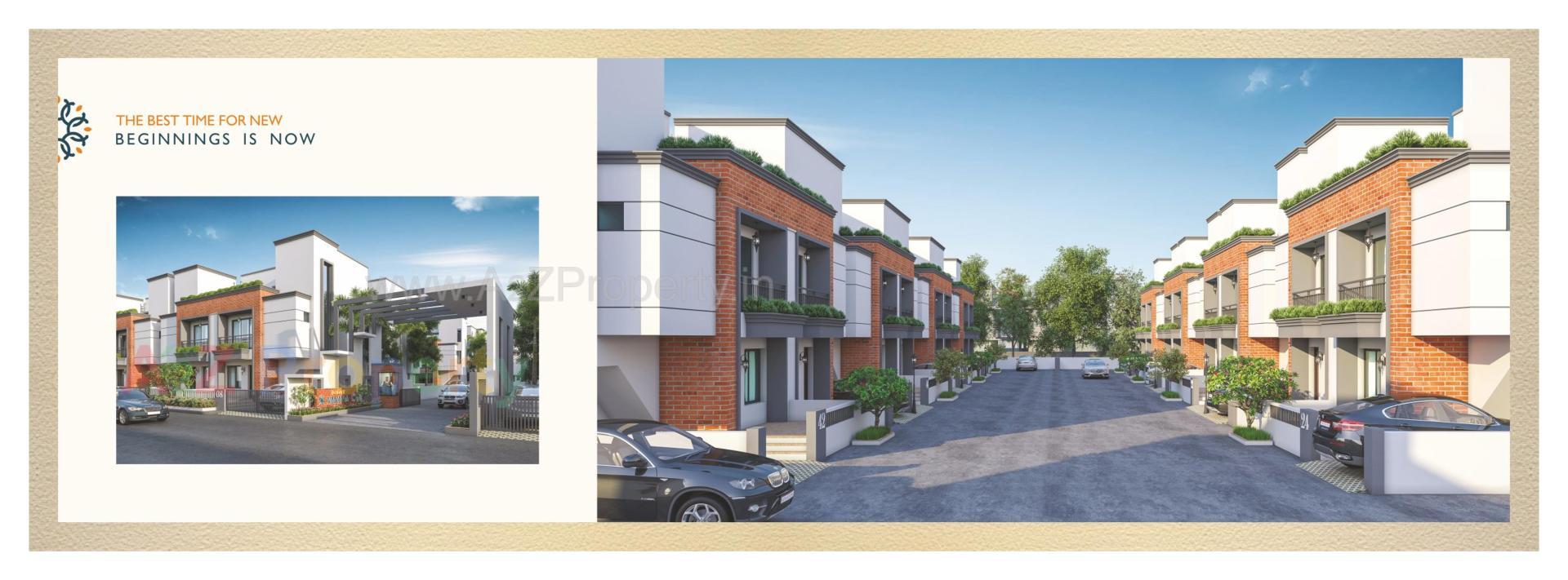 3D Elevation of real estate project Darshanam Vananta located at Vadodara, Vadodara, Gujarat