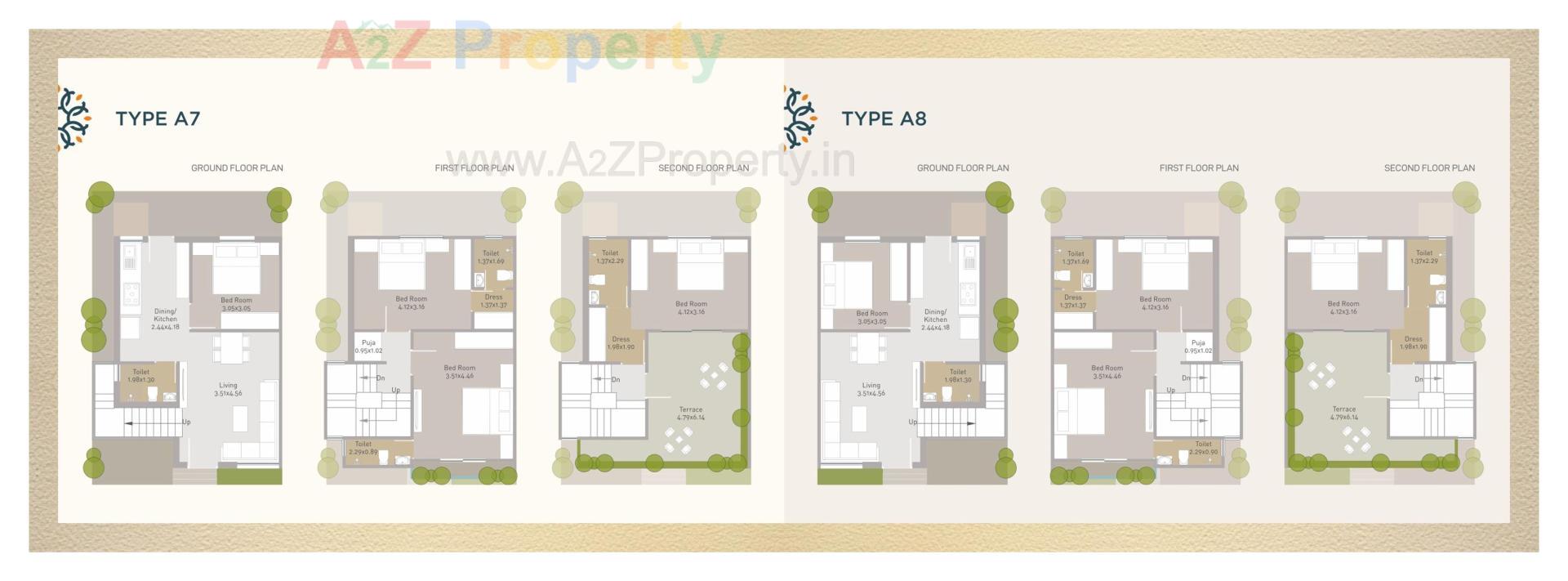 Layout of real estate project Darshanam Vananta located at Vadodara, Vadodara, Gujarat