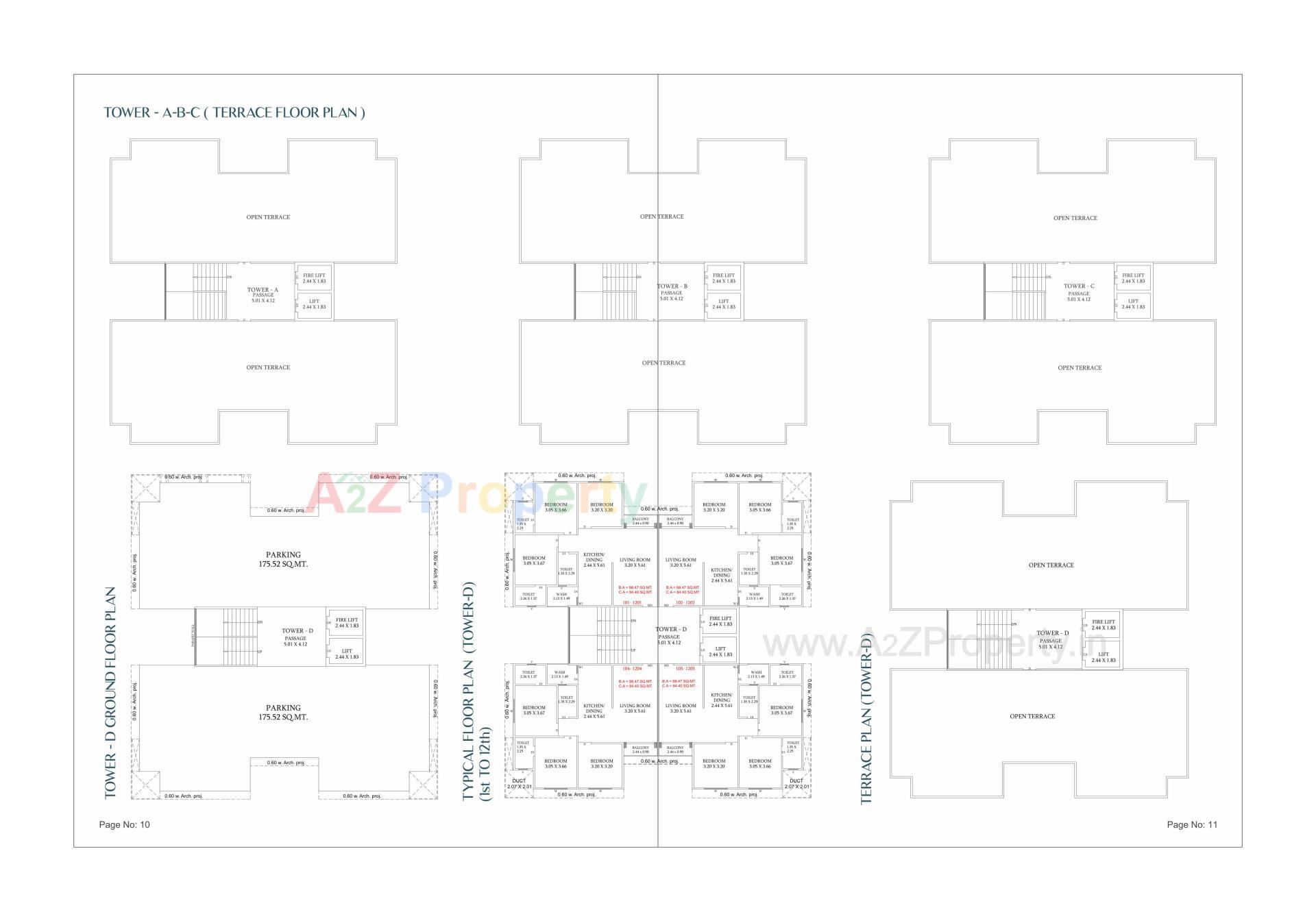 Layout of real estate project Darshanam Waterlily located at Vadsar, Vadodara, Gujarat