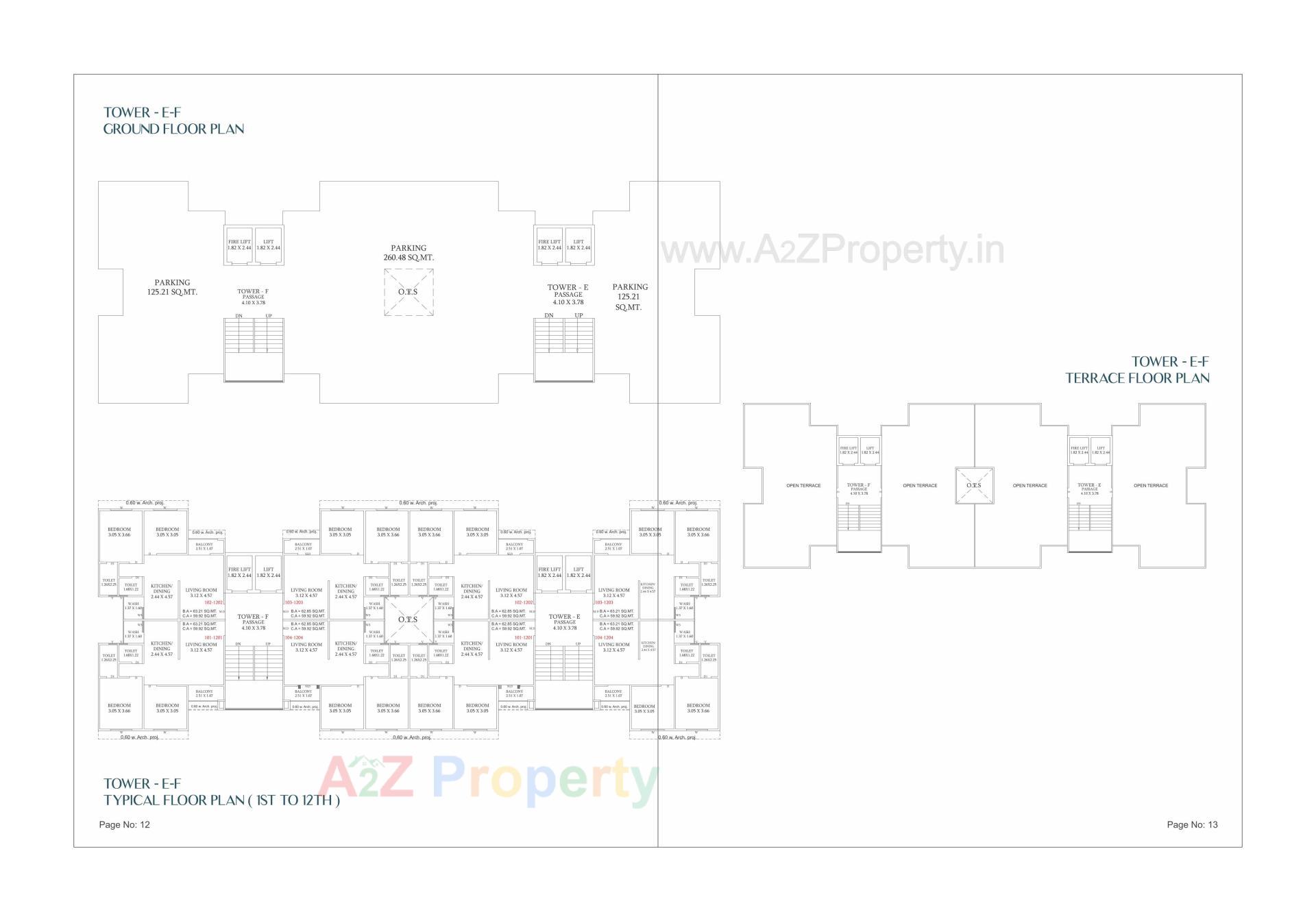 Layout of real estate project Darshanam Waterlily located at Vadsar, Vadodara, Gujarat