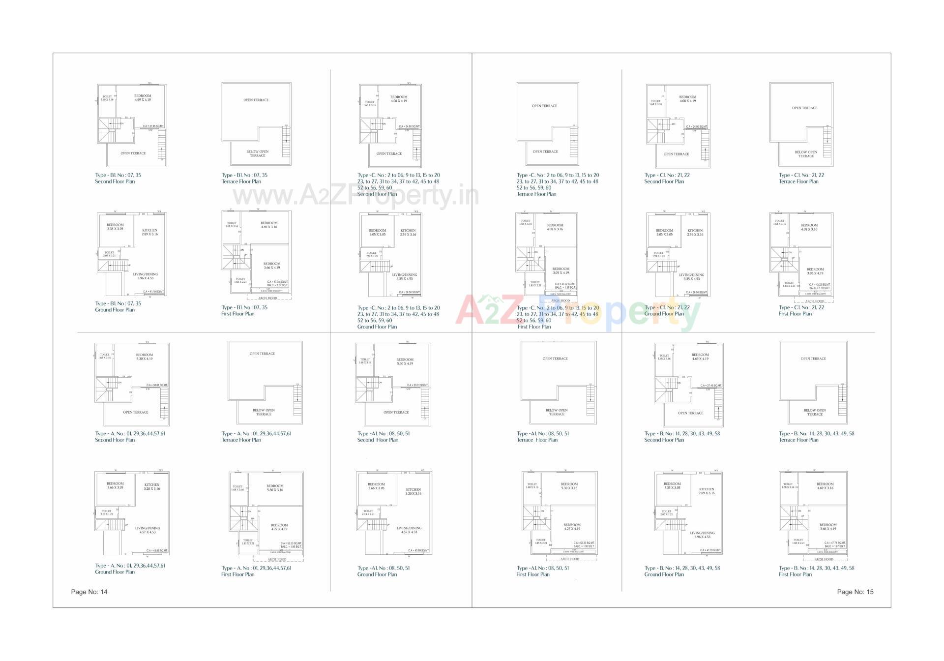 Layout of real estate project Darshanam Waterlily located at Vadsar, Vadodara, Gujarat