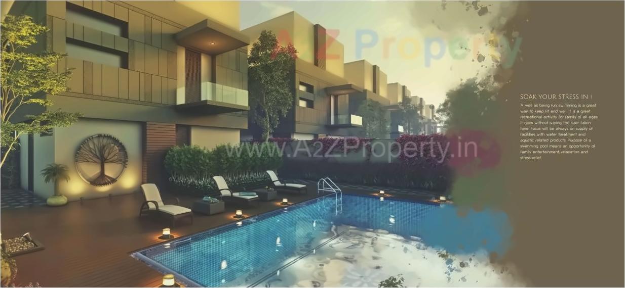 3D Elevation of real estate project De Elegante Villa located at Khanpur, Vadodara, Gujarat