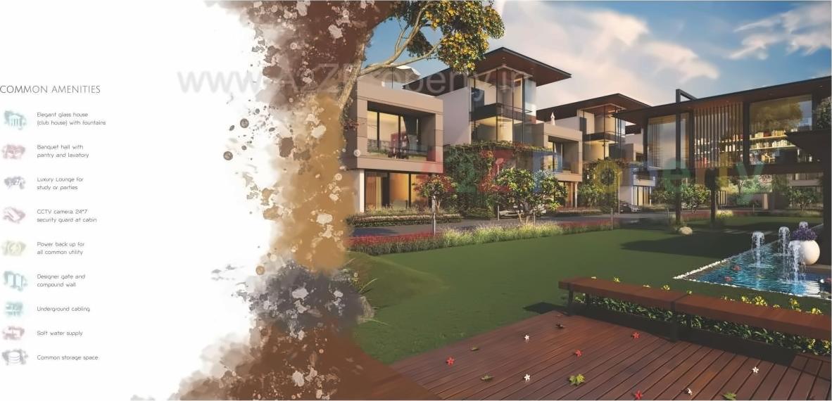 3D Elevation of real estate project De Elegante Villa located at Khanpur, Vadodara, Gujarat