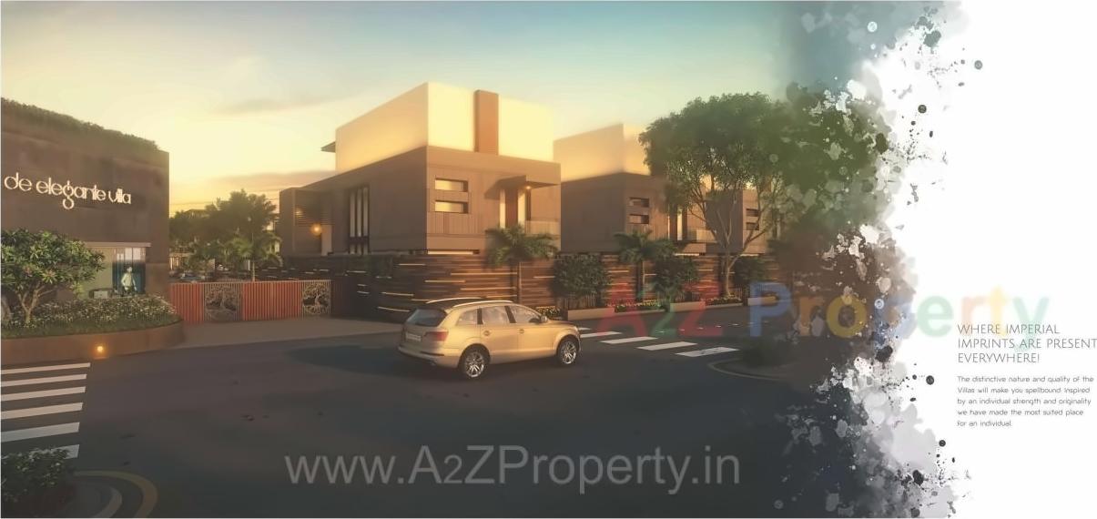 3D Elevation of real estate project De Elegante Villa located at Khanpur, Vadodara, Gujarat