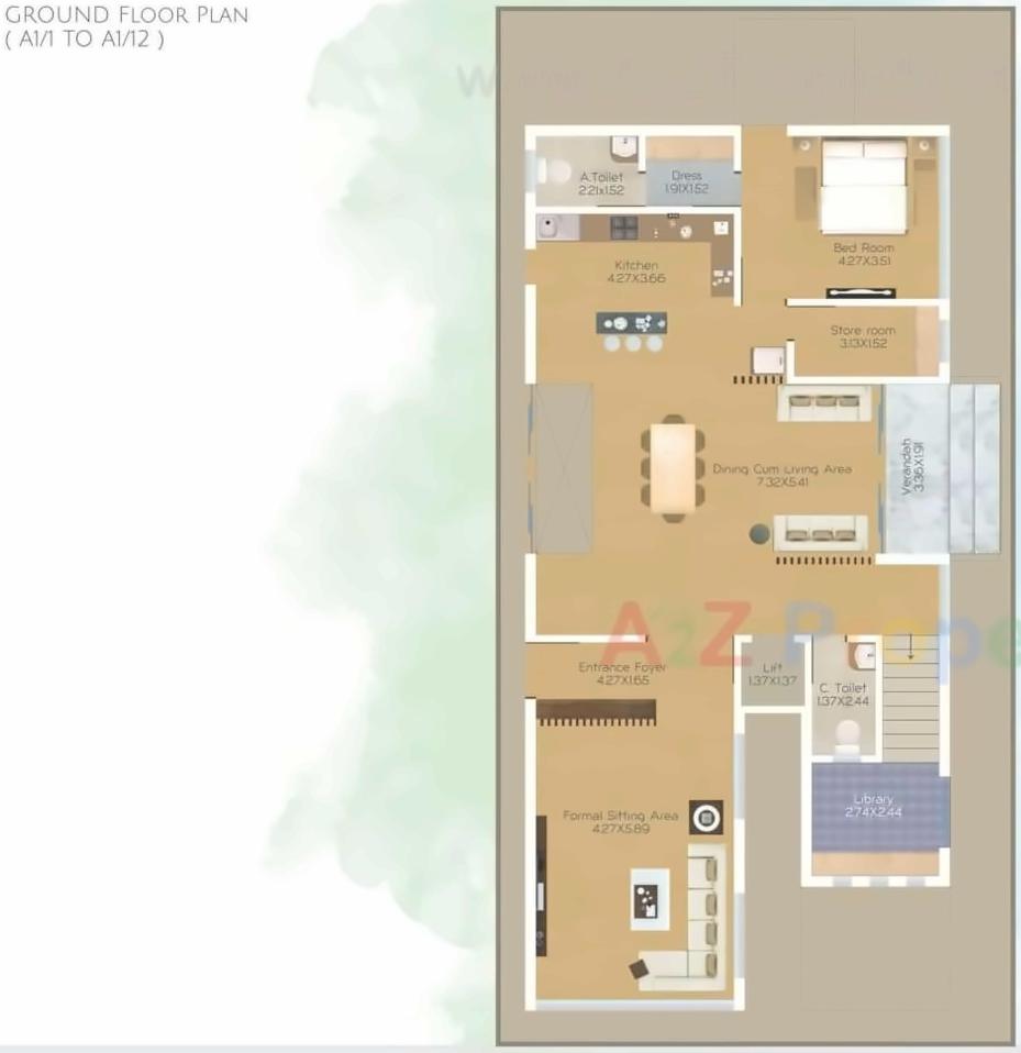Layout of real estate project De Elegante Villa located at Khanpur, Vadodara, Gujarat