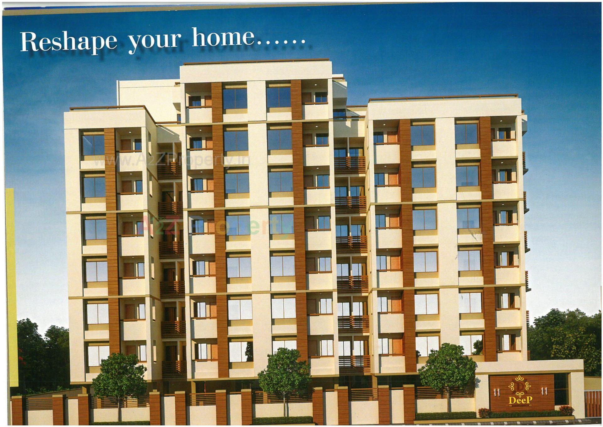 3D Elevation of real estate project Deep Residency located at Sankarda, Vadodara, Gujarat