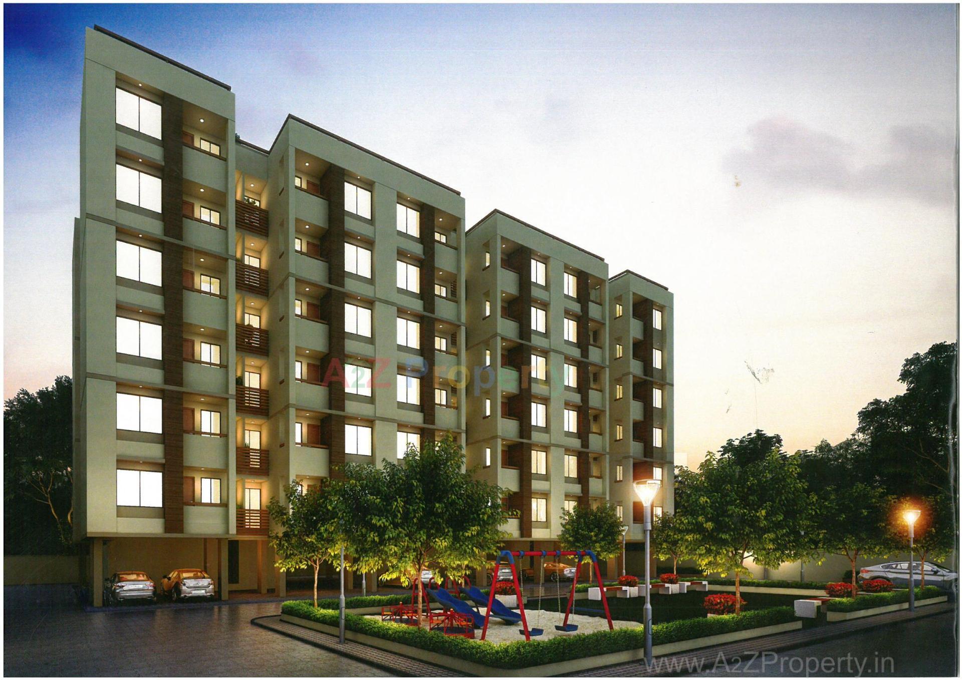 3D Elevation of real estate project Deep Residency located at Sankarda, Vadodara, Gujarat