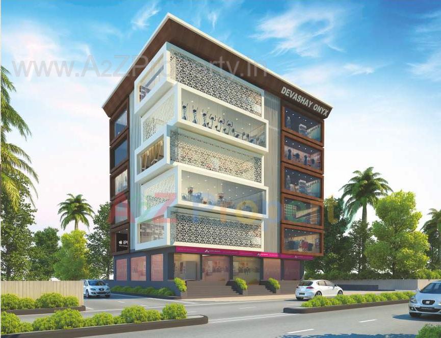 3D Elevation of real estate project Devashayonyx located at Akota, Vadodara, Gujarat