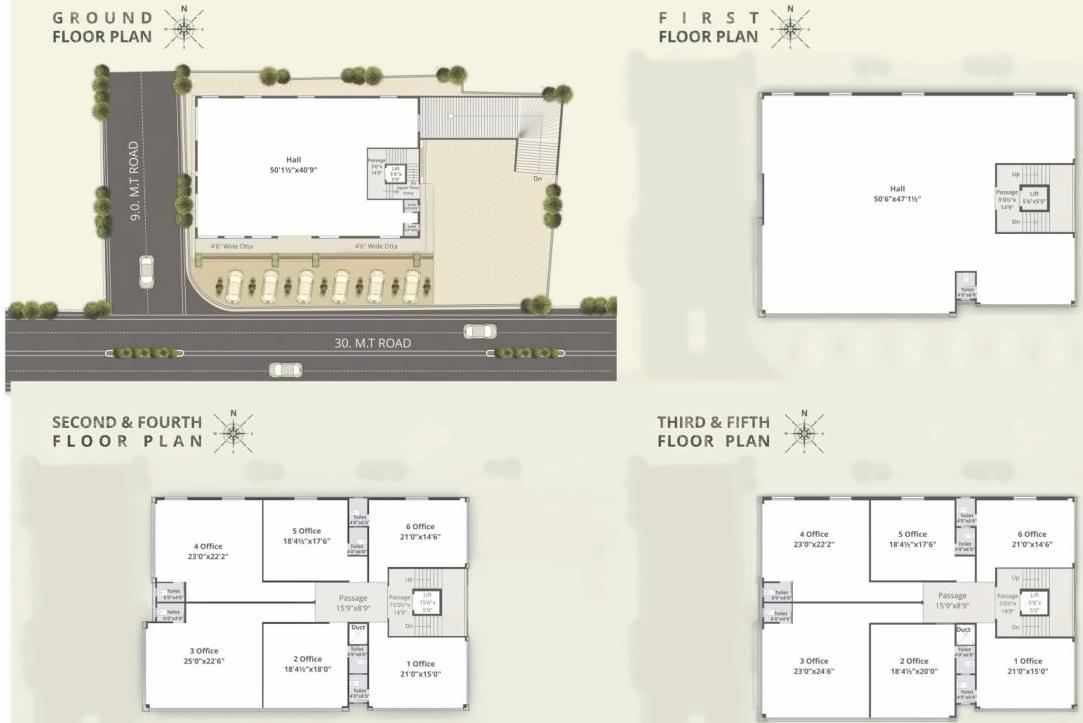 Layout of real estate project Devashayonyx located at Akota, Vadodara, Gujarat
