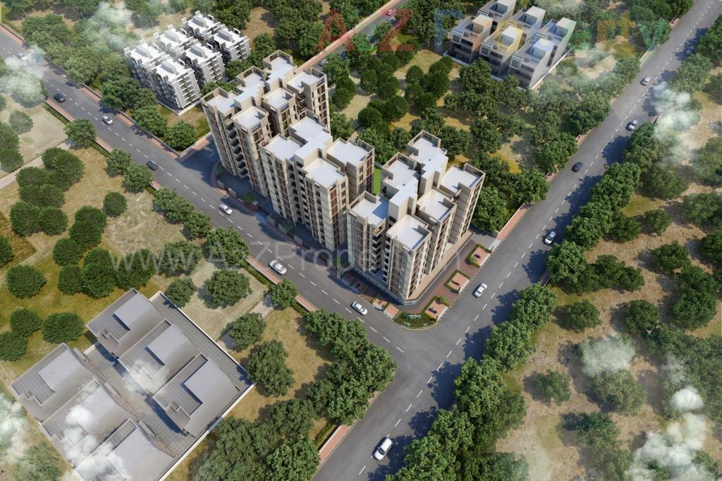 3D Elevation of real estate project Devesh Icon located at Atladara, Vadodara, Gujarat