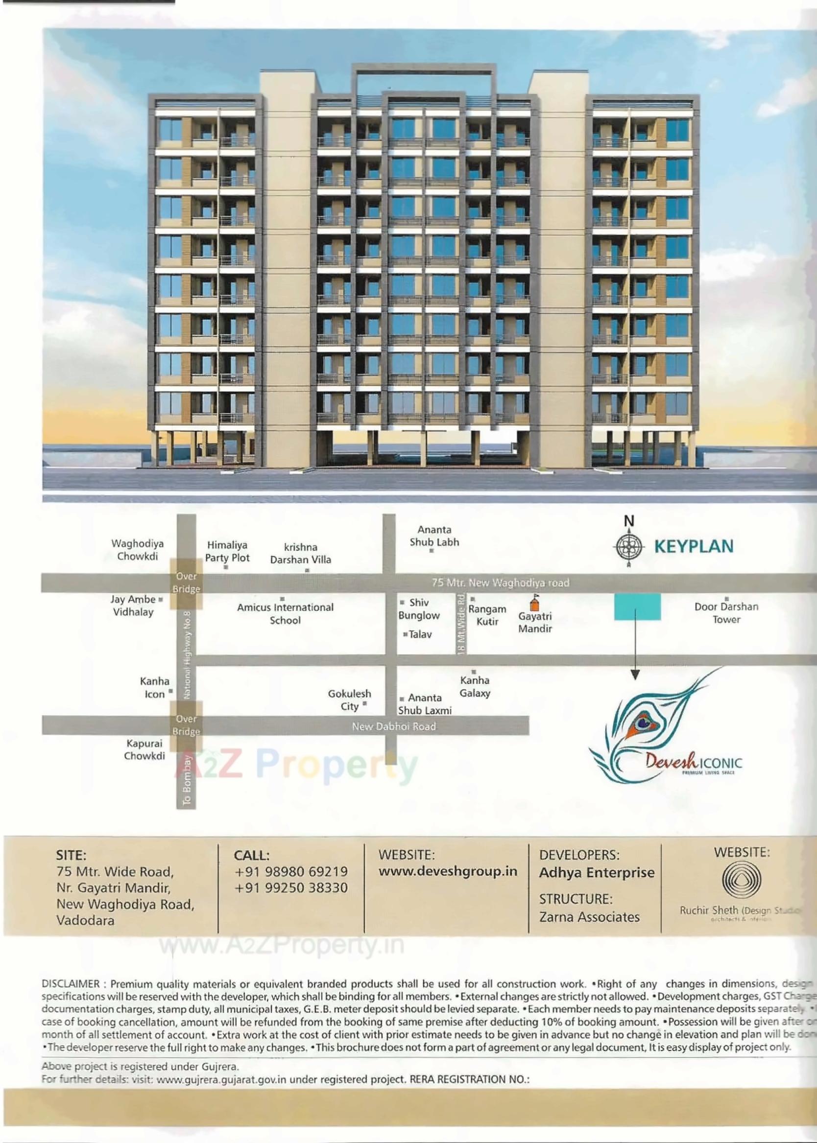  of real estate project Devesh Iconic located at Amodar, Vadodara, Gujarat