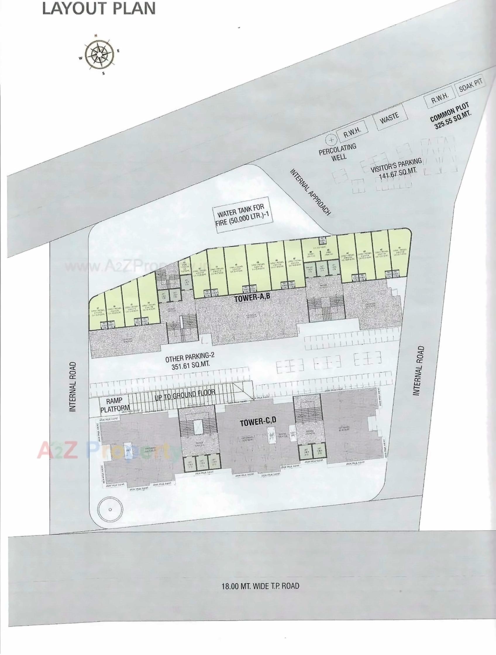 Layout of real estate project Devesh Iconic located at Amodar, Vadodara, Gujarat